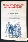 Métapsychologie et philosophie