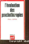 L'évaluation des psychothérapies