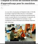 L'hôpital se révèle un excellent terrain d'apprentissage pour les musiciens