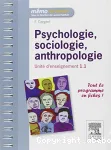 Psychologie, sociologie, anthropologie. UE 1.1