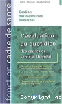 L'évaluation au quotidien des cadres de santé à l'hôpital