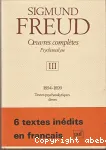 Oeuvres complètes - Psychanalyse. Volume 3 : 1894-1899
